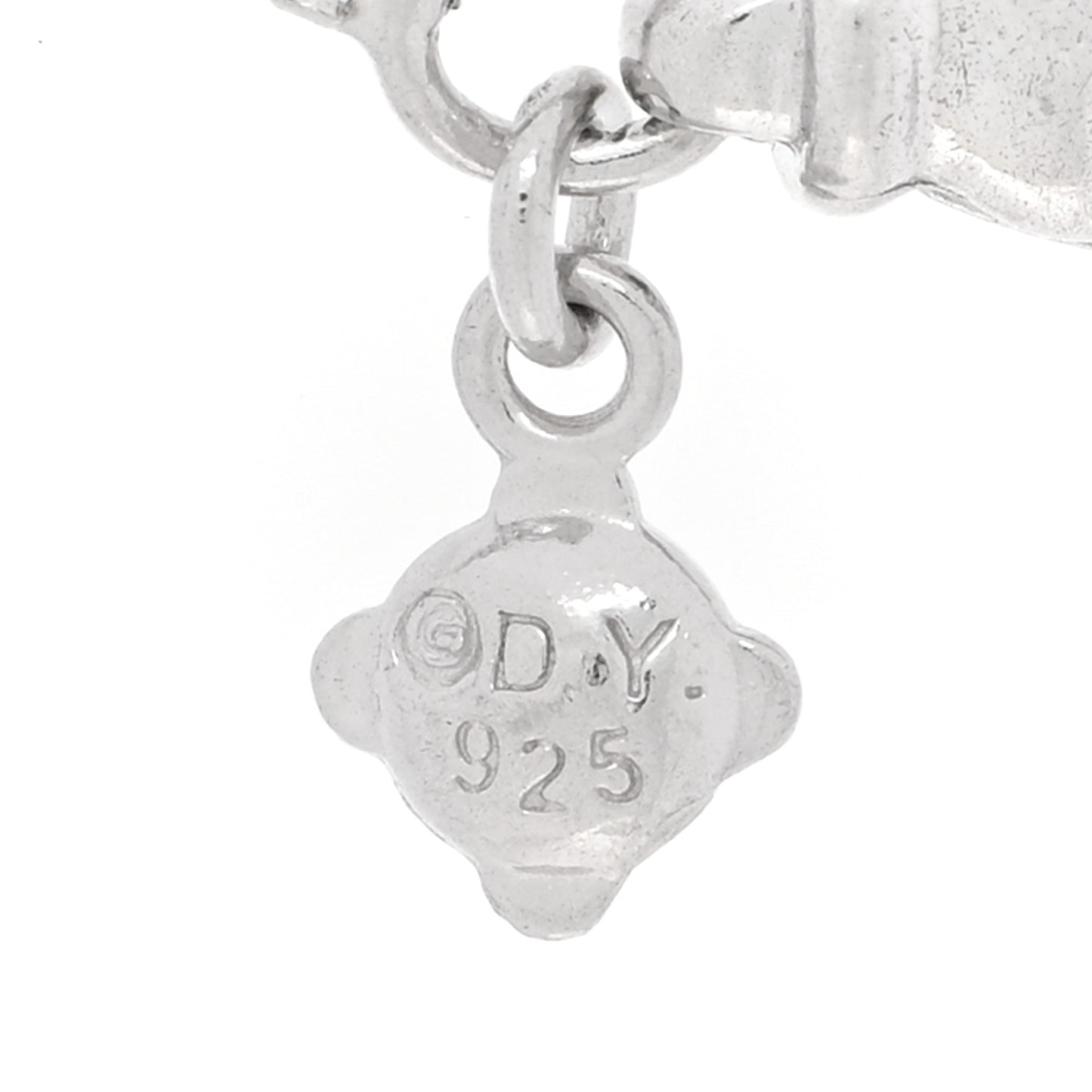 Sterling Silver Diamond 13mm Infinity Pendant Necklace