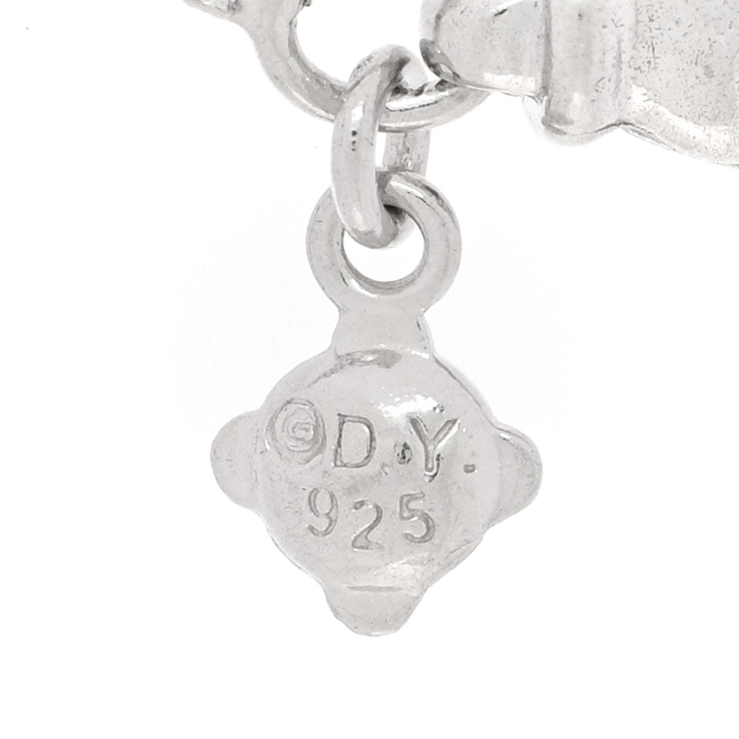 David Yurman Sterling Silver Diamond 13mm Infinity Pendant Necklace 4 of 4