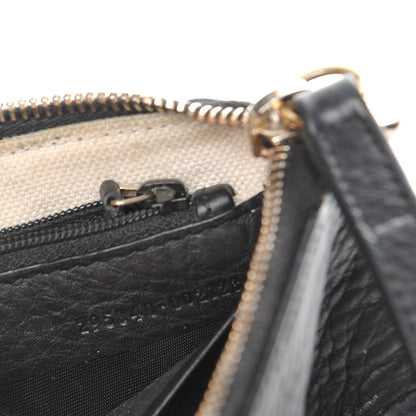 Gucci Pebbled Calfskin Soho Wristlet Black 7 of 9