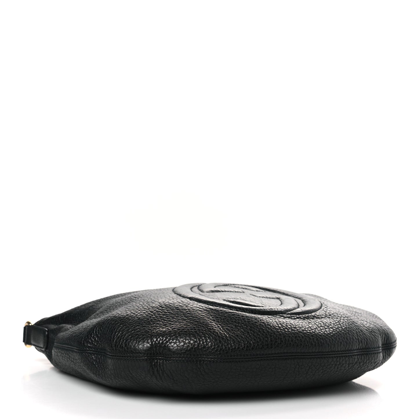 Pebbled Calfskin Medium Soho Hobo Black