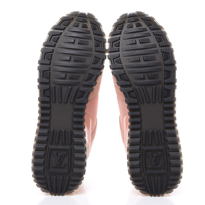 Louis Vuitton Suede Damier Azur Run Away Sneakers 39 Pink 5 of 8