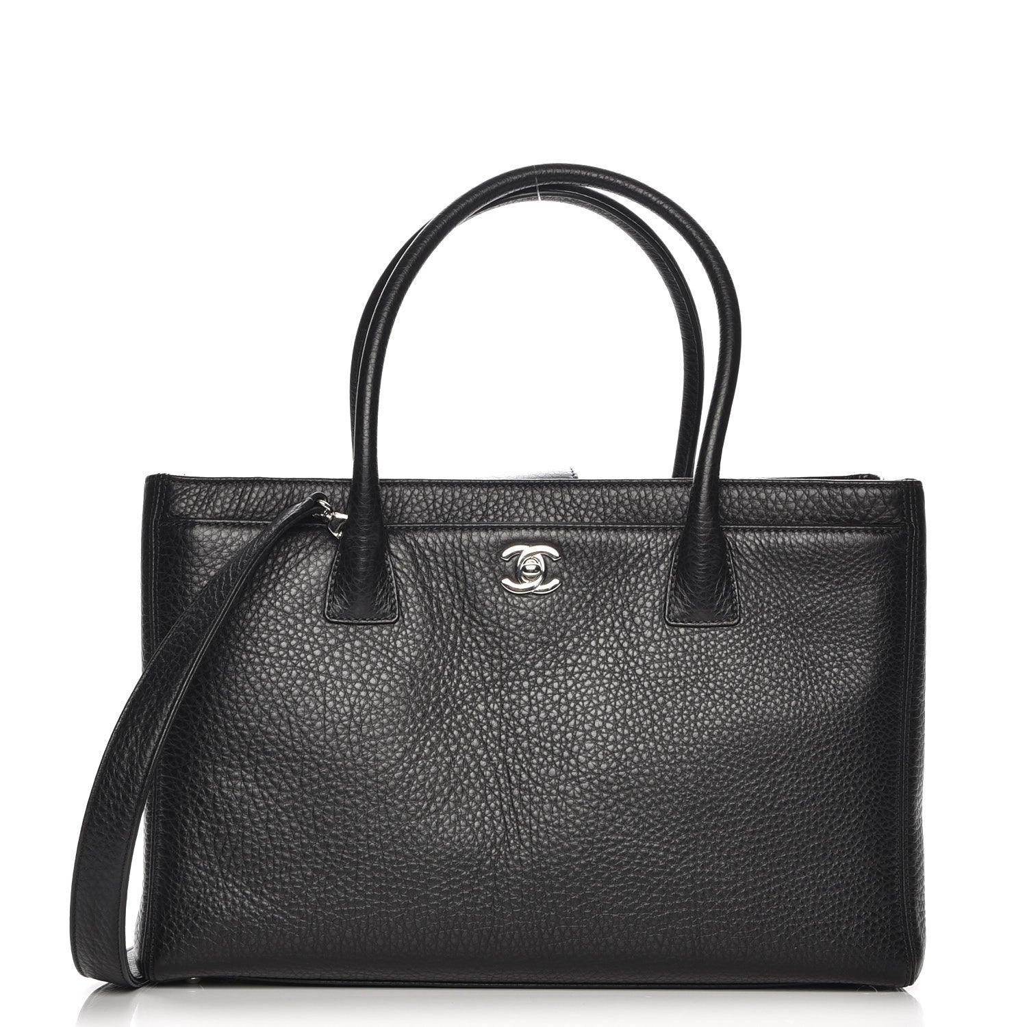 Chanel Deerskin Cerf Executive Shopper Tote Black 1 of 10