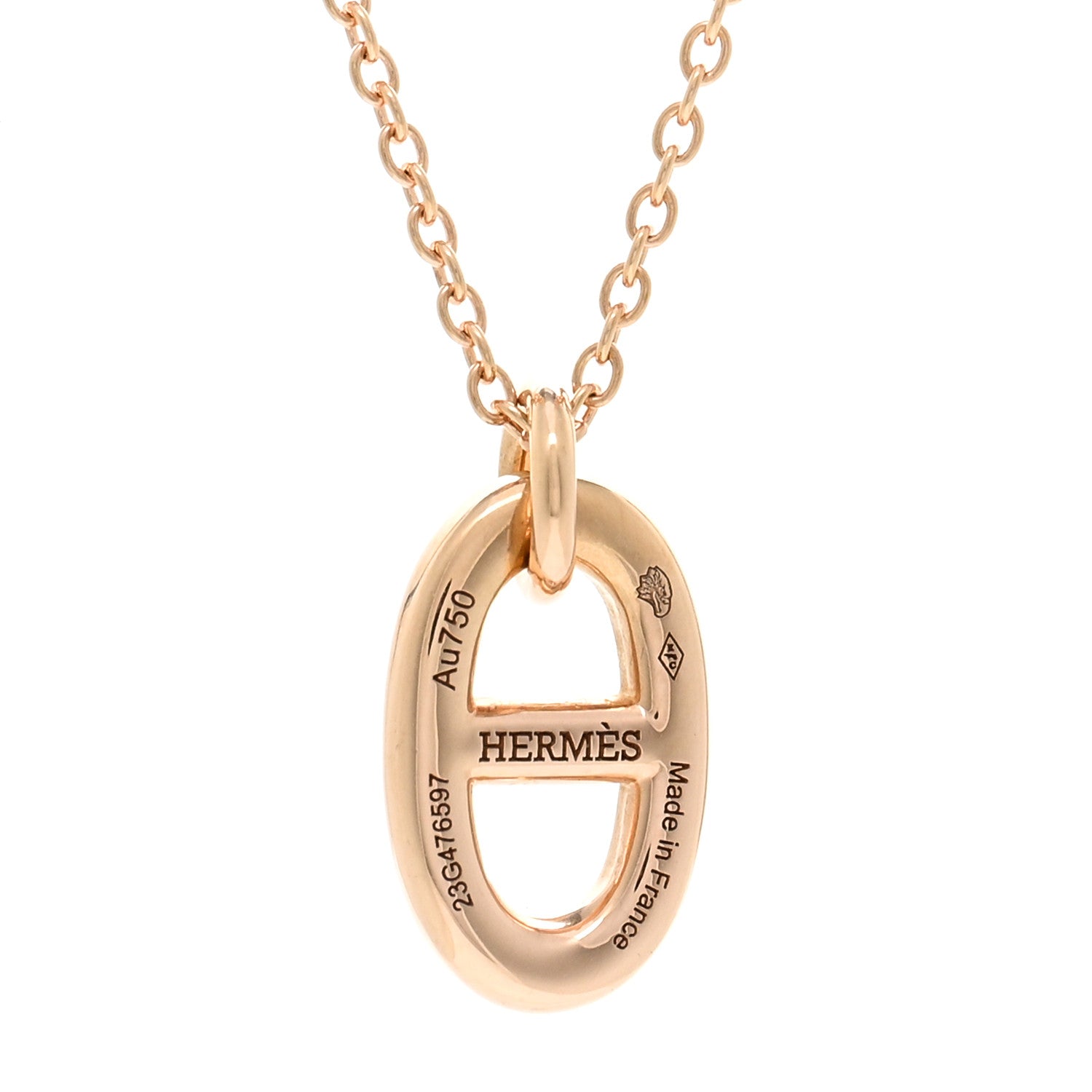 Hermes 18K Rose Gold PM Farandole Pendant Necklace 4 of 6
