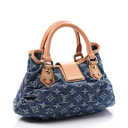 Louis Vuitton Monogram Denim Pleaty Blue 2 of 9