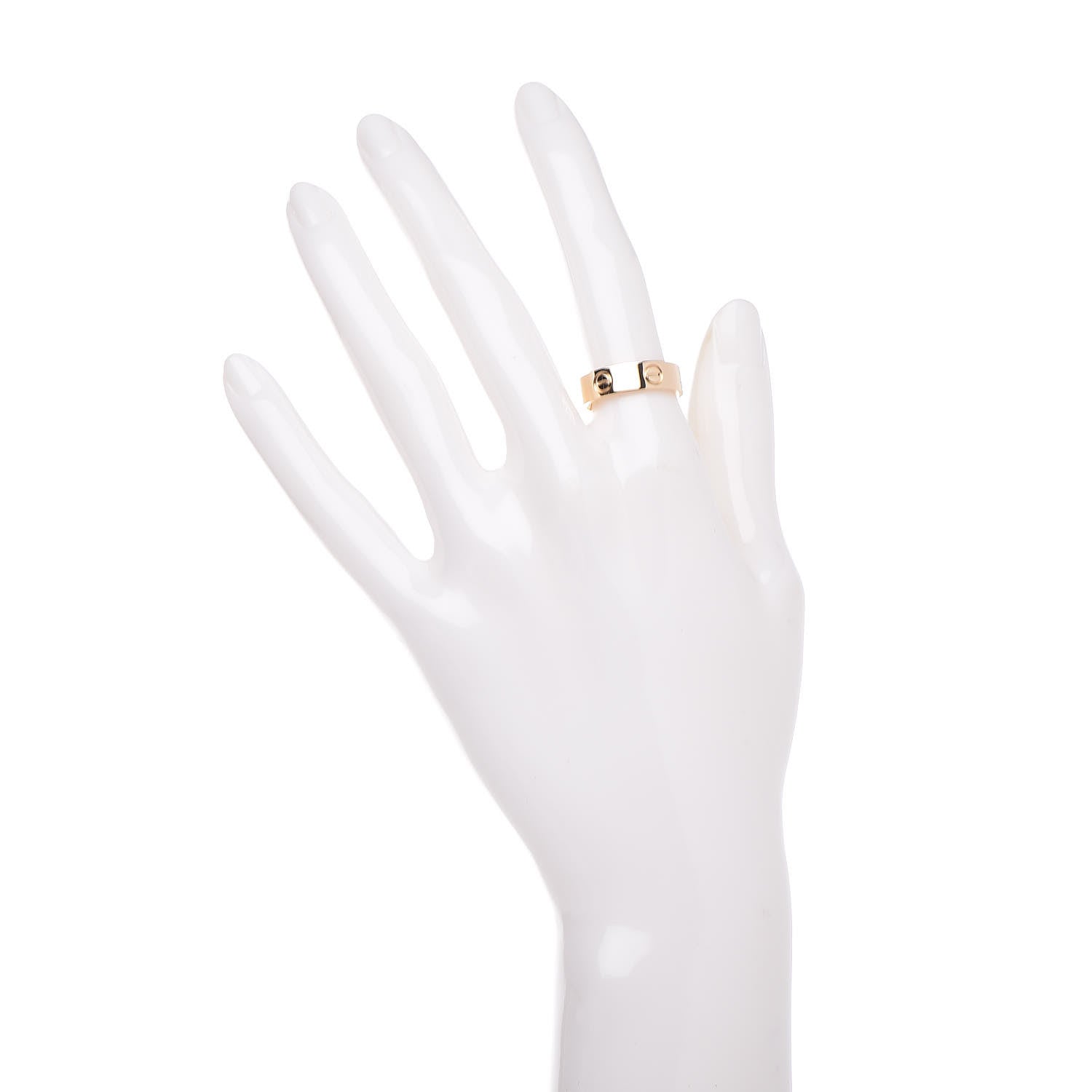 Cartier 18K Yellow Gold 5.5mm LOVE Ring 53 6.25 2 of 5