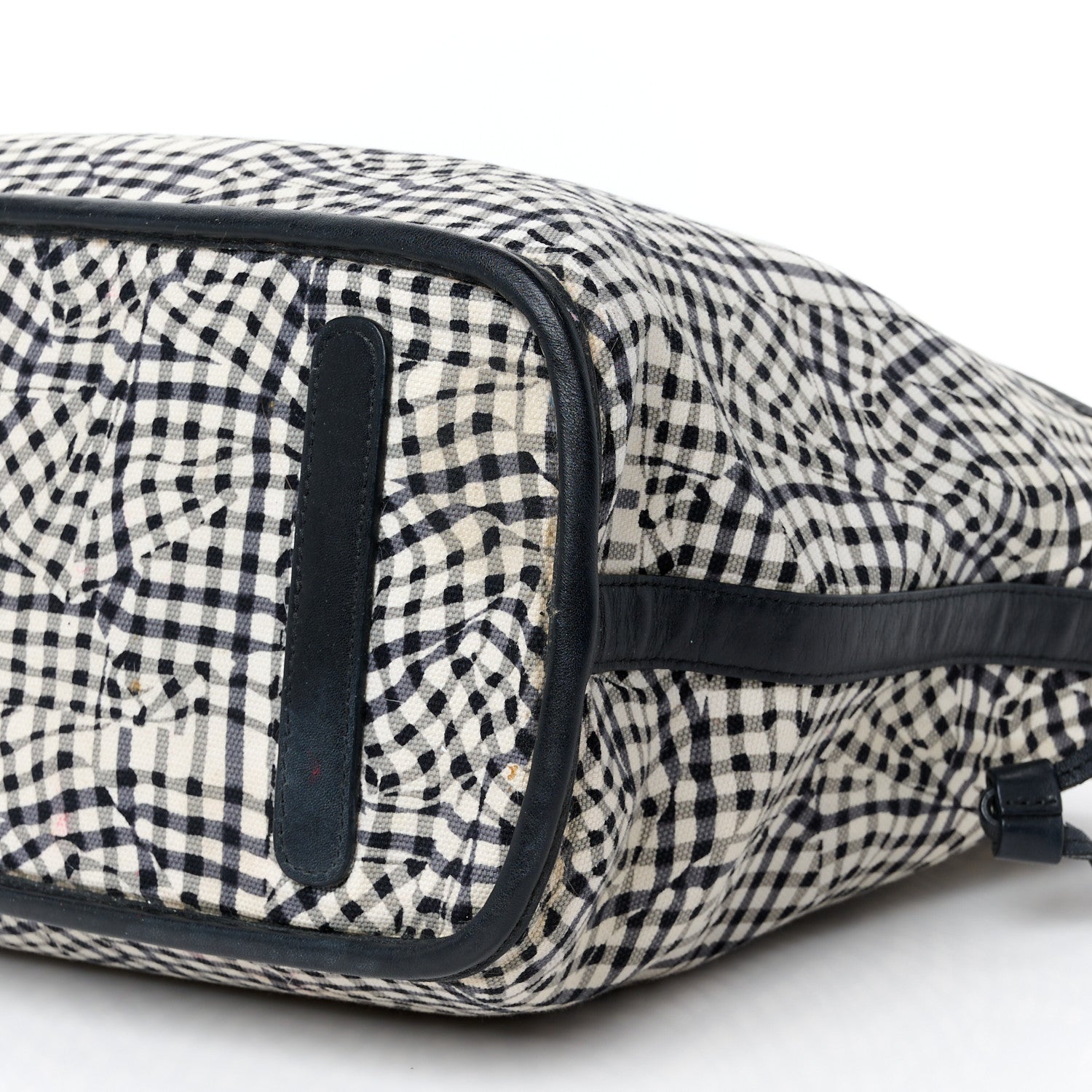MCM Visetos Calfskin Motif Rombi Lion Printed Reversible Shopper Tote White 16 of 16