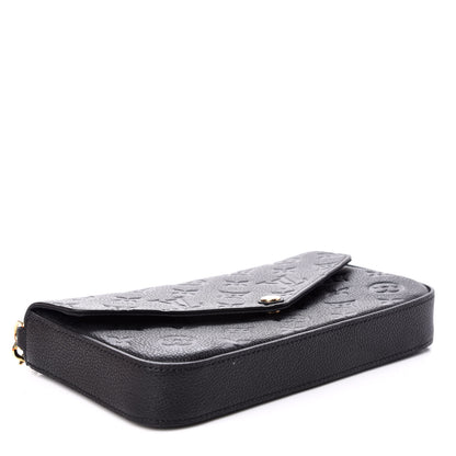 Louis Vuitton Empreinte Pochette Felicie Chain Wallet Black 3 of 8