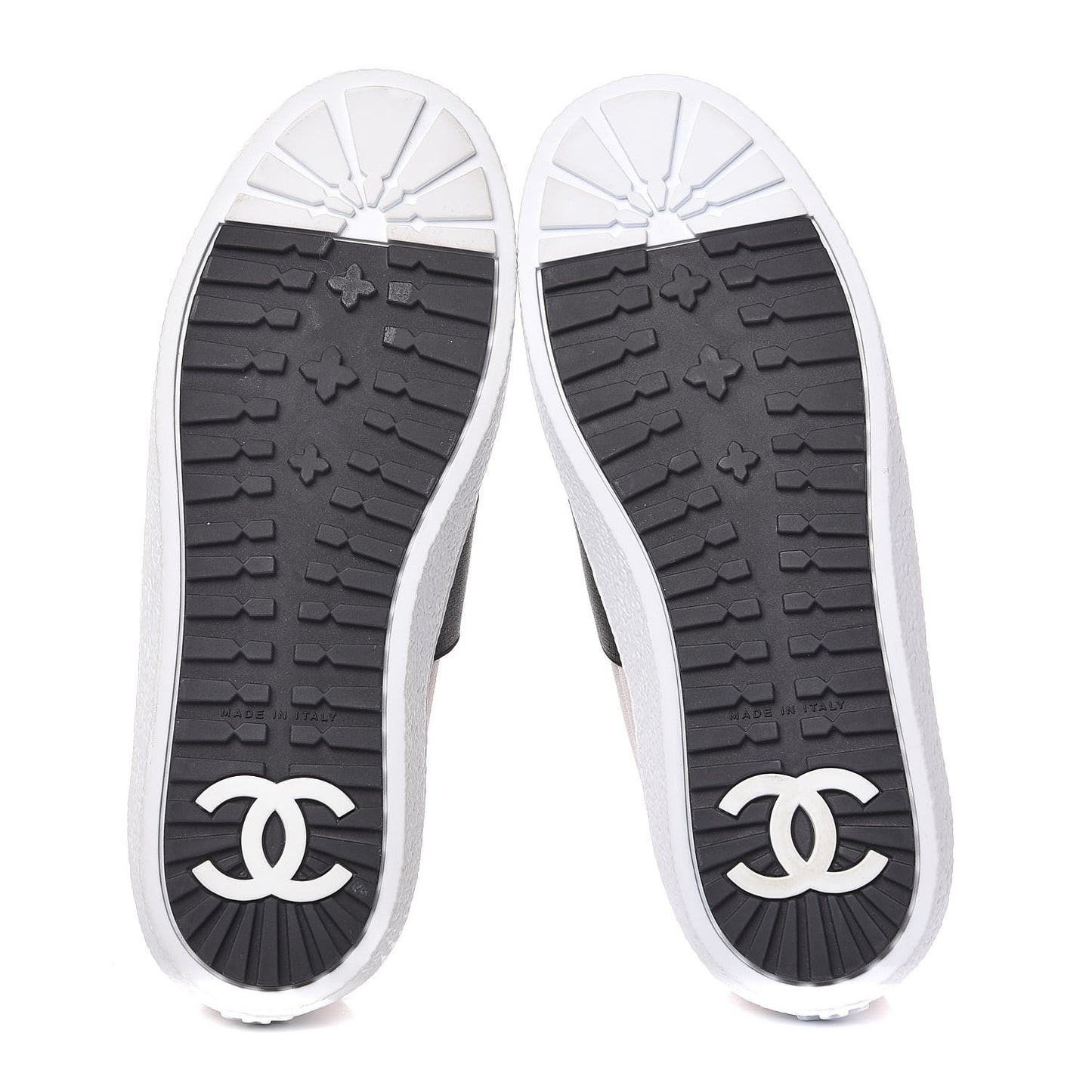 Suede Calfskin Tweed Sneakers 36.5 Black White