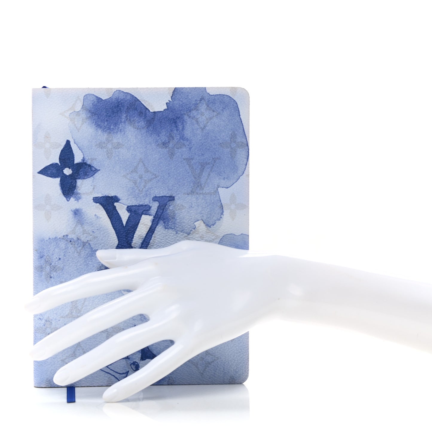 Monogram Watercolor Clemence Notebook Blue