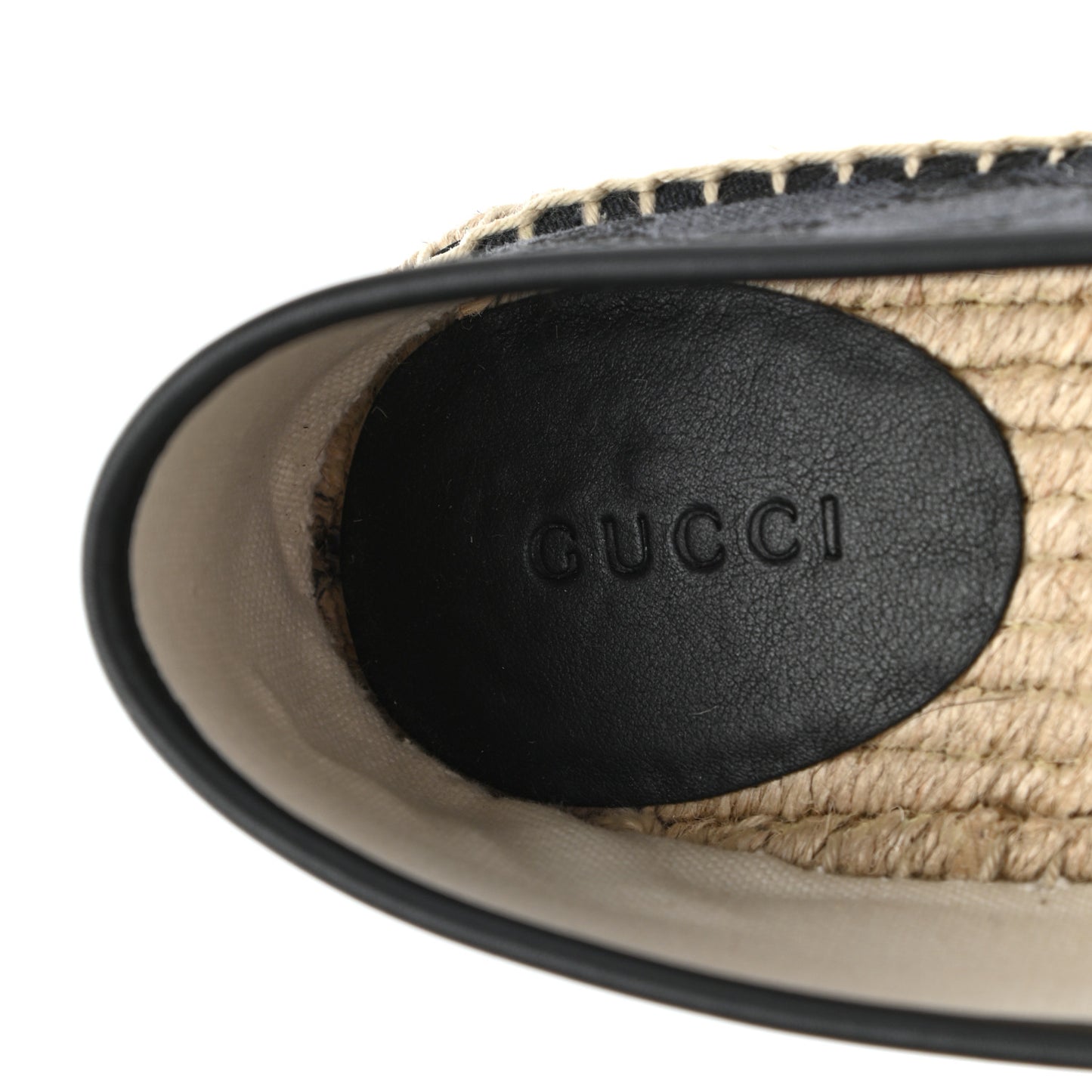 Monogram Espadrilles 38 Black