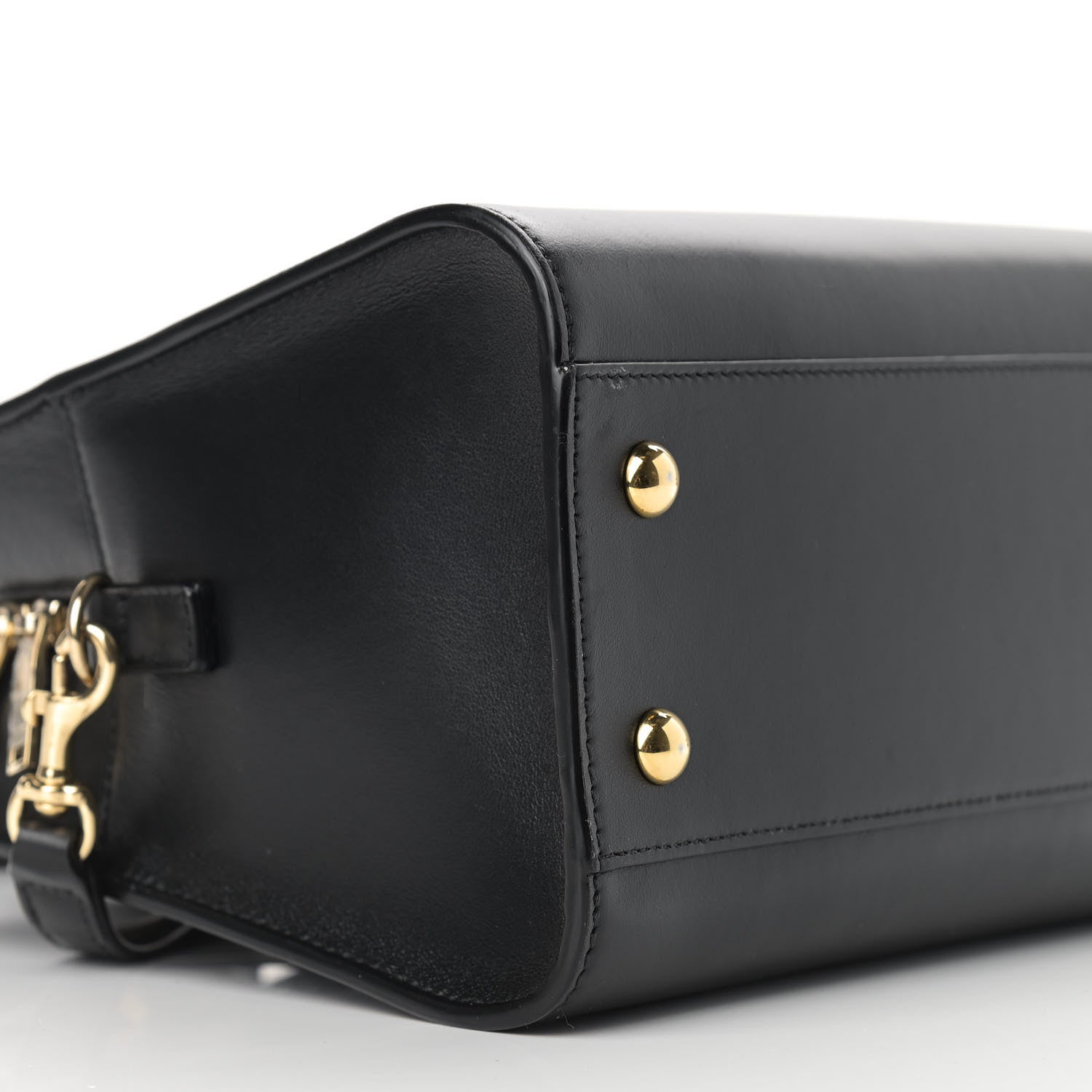 Saint Laurent Calfskin Monogram Baby Cabas Black 9 of 12