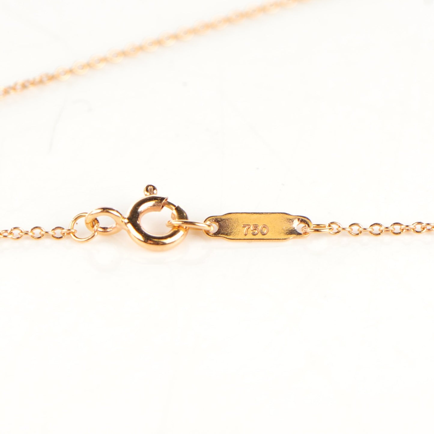 18K Rose Gold Mini Heart Lock Pendant Necklace