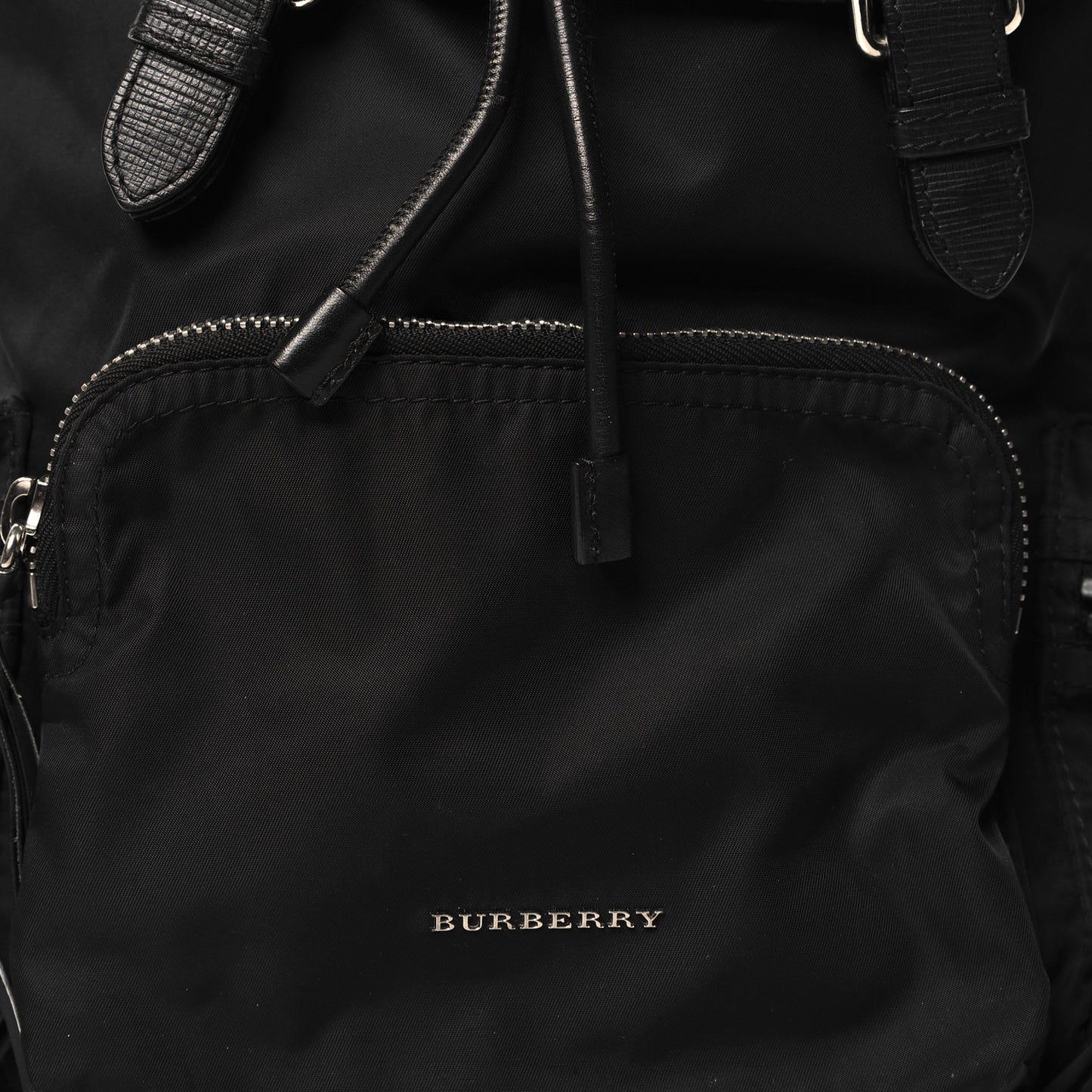 Nylon Medium Rucksack Backpack Black