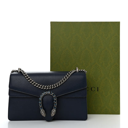 Gucci Dollar Calfskin Crystal Small Dionysus Shoulder Bag Blue Agata Montana Sapphire 13 of 13