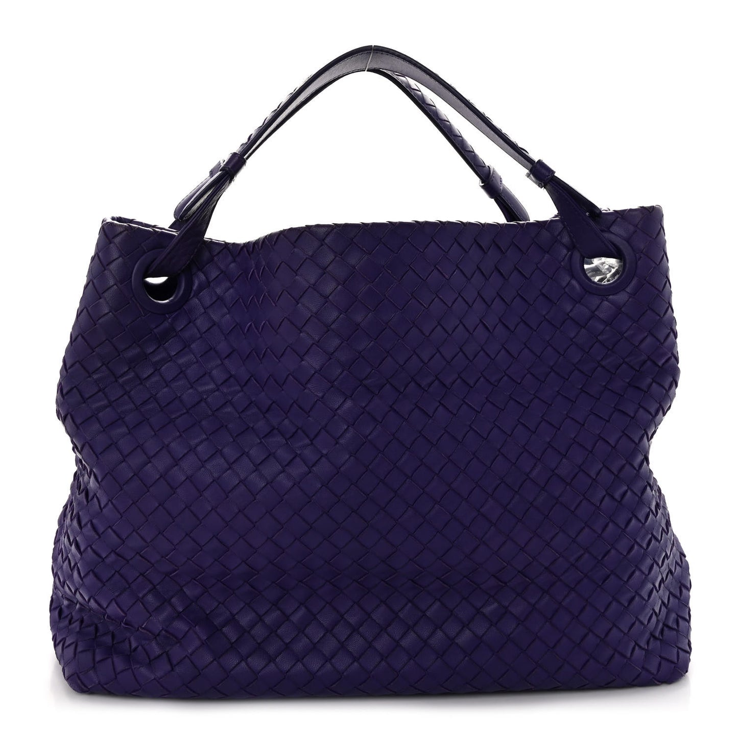 Nappa Intrecciato Bella Tote Purple
