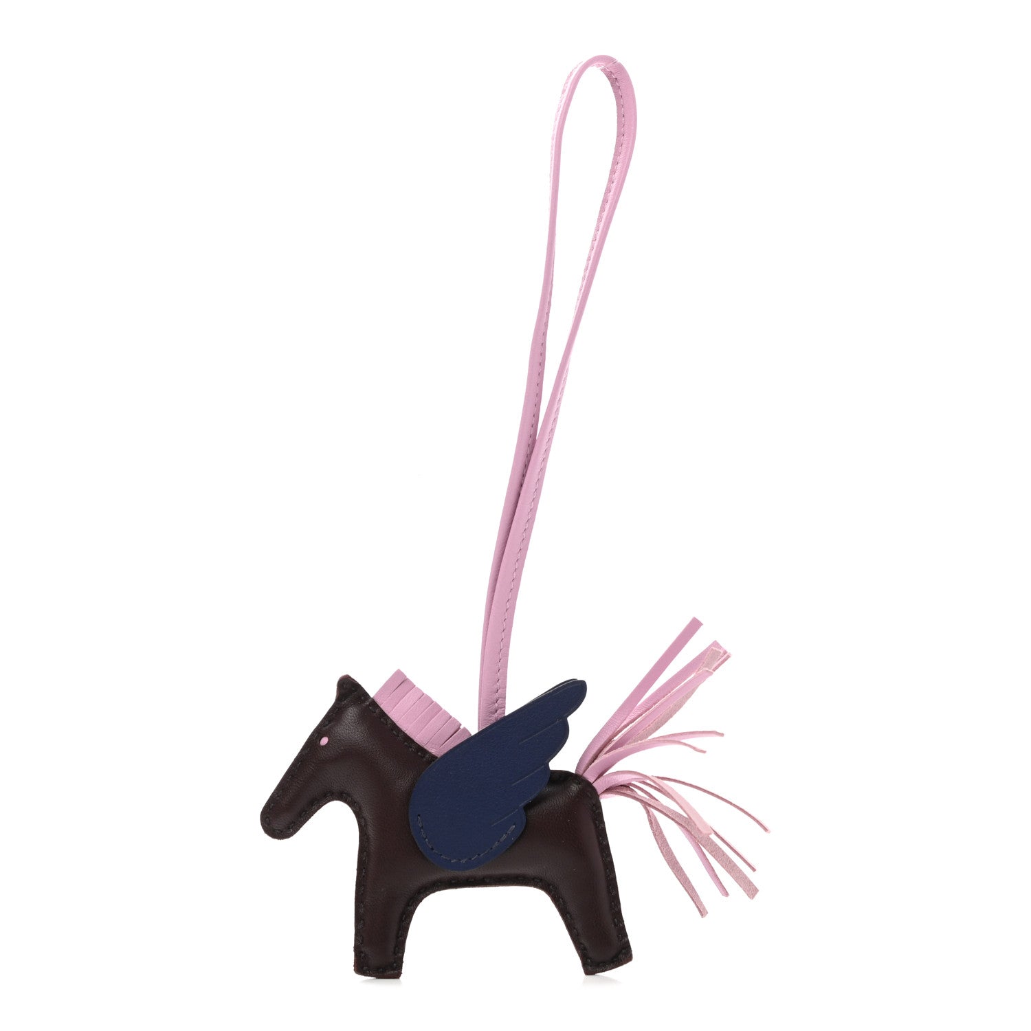 Hermes Milo Lambskin Grigri Rodeo Pegase Horse Bag Charm PM Rouge Sellier Mauve Sylvestre Bleu Saphir 1 of 5