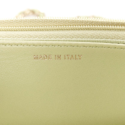 Chanel Lambskin Quilted Wallet On Chain WOC Light Green 7 of 12