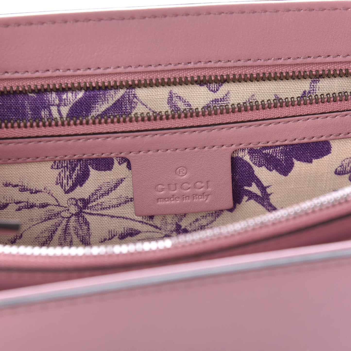 Calfskin Animalier Shoulder Bag Green Pink