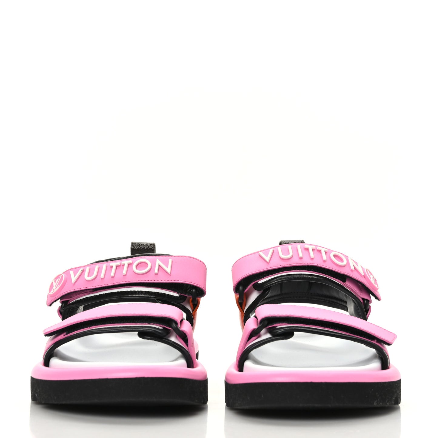 Calfskin Pool Pillow Flat Comfort Sandals 37 Rose Pop Pink