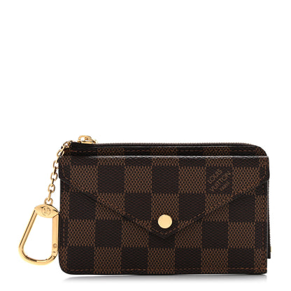 Louis Vuitton Damier Ebene Recto Verso Card Holder Red 1 of 7