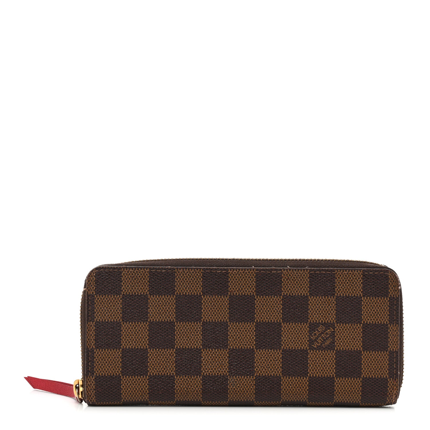 Louis Vuitton Damier Ebene Clemence Wallet Cherry 1 of 7
