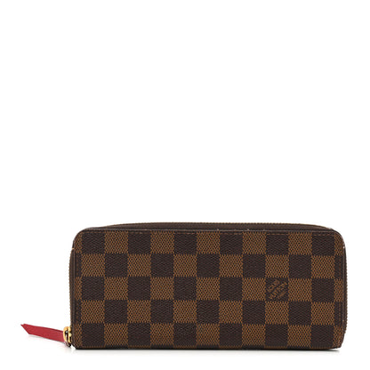 Louis Vuitton Damier Ebene Clemence Wallet Cherry 1 of 7