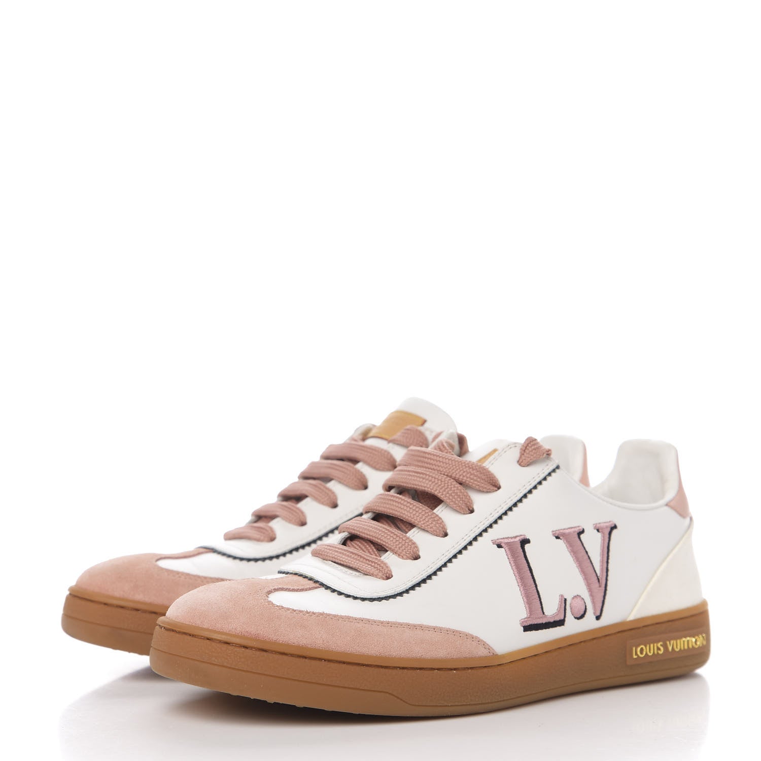 Louis Vuitton Calfskin Frontrow Sneakers 37 Rose Clair 3 of 8