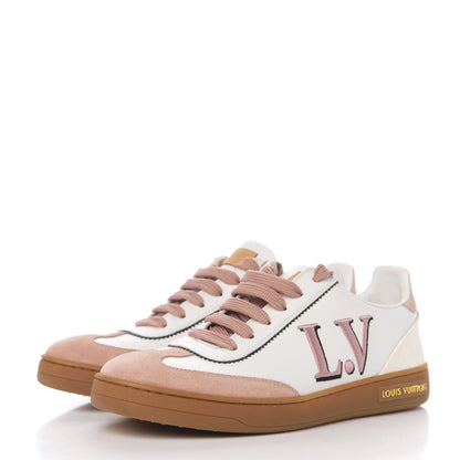 Louis Vuitton Calfskin Frontrow Sneakers 37 Rose Clair 3 of 8