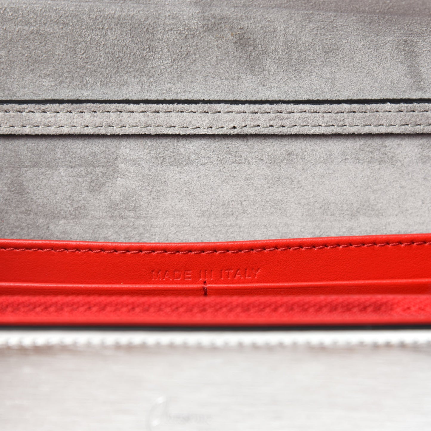 Metallic Calfskin Spikes Multimetal Paloma Clutch Silver