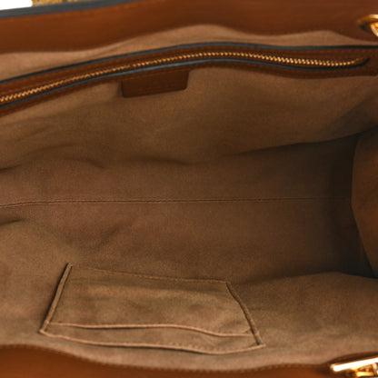 Gucci GG Supreme Monogram Medium Padlock Tote Beige Cuir 5 of 14