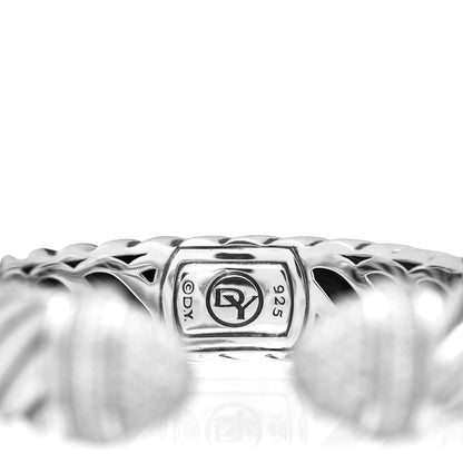 David Yurman Sterling Silver Diamond 15mm Waverly Bracelet 4 of 4