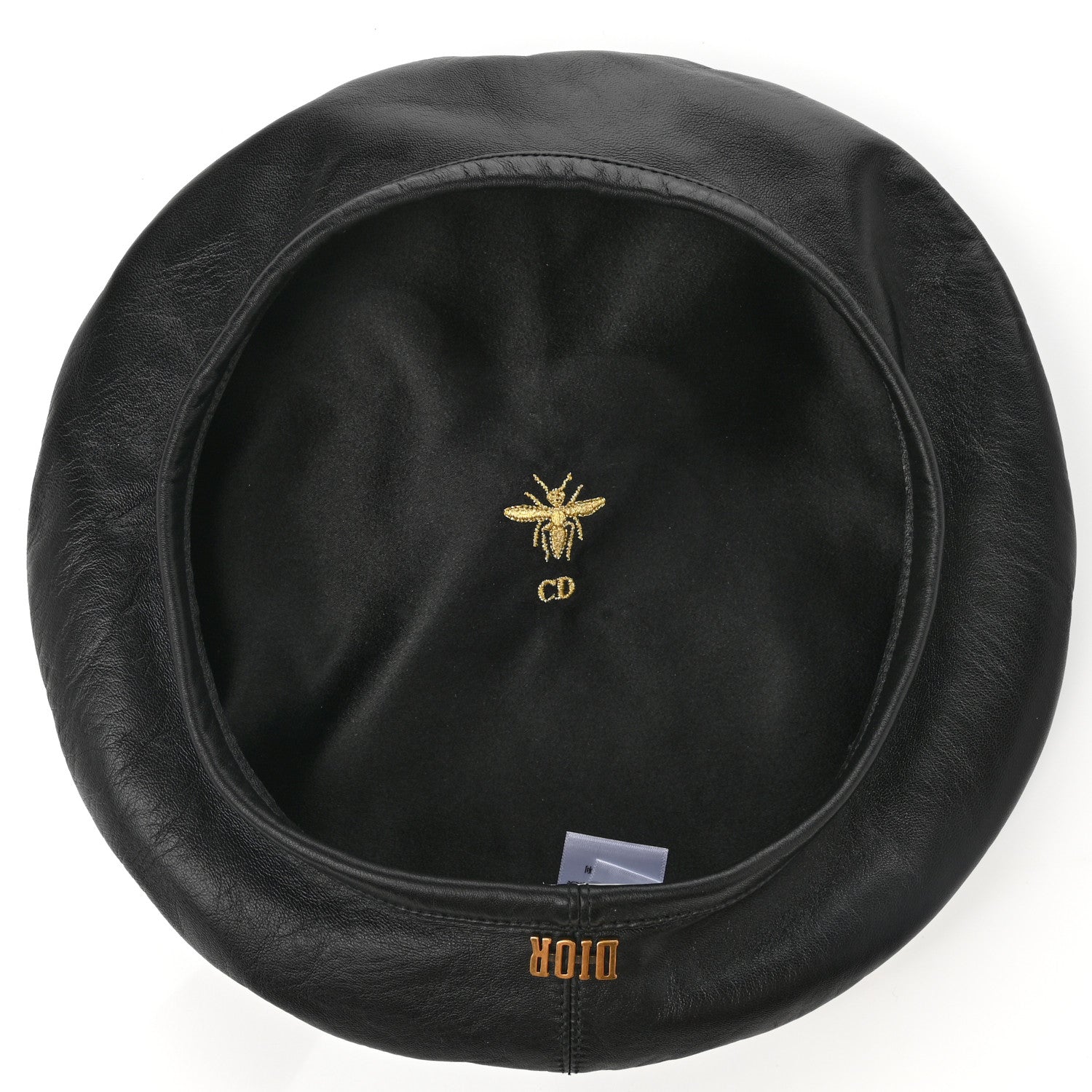 Christian Dior Lambskin D-Dream Beret 58 Black 7 of 8