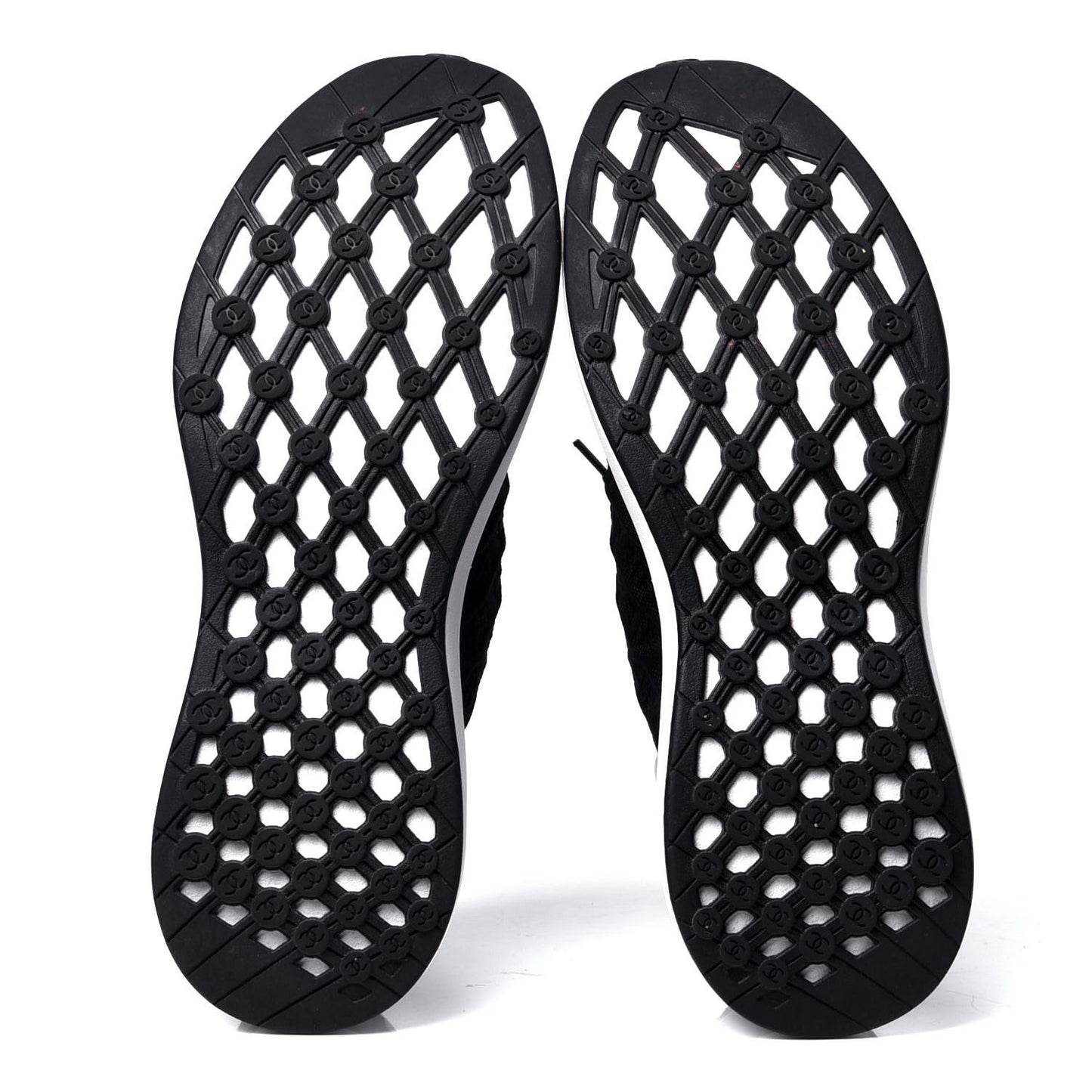 Mixed Fibers Quilted Womens CC Sneakers 39 Black