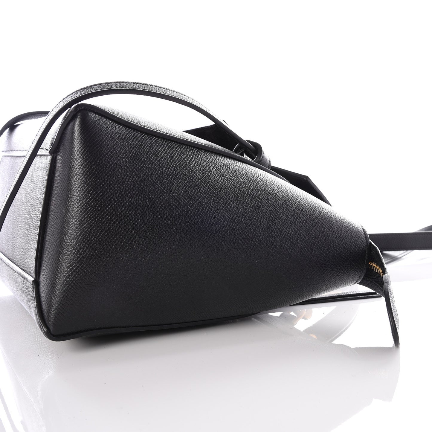 Grained Calfskin Micro Belt Bag Black