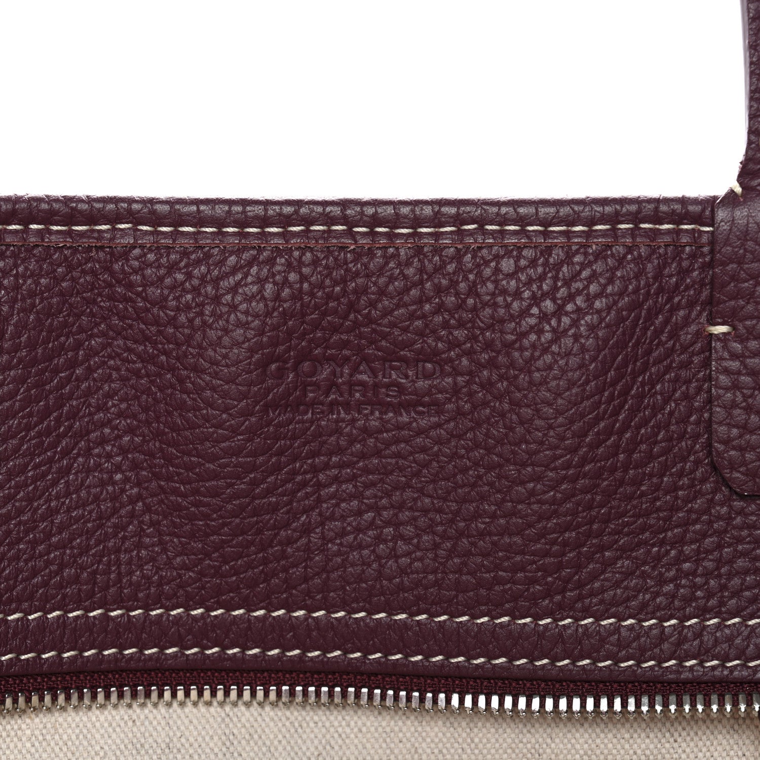 Goyard Goyardine Sac Hardy Pet Carrier PM Burgundy 6 of 15