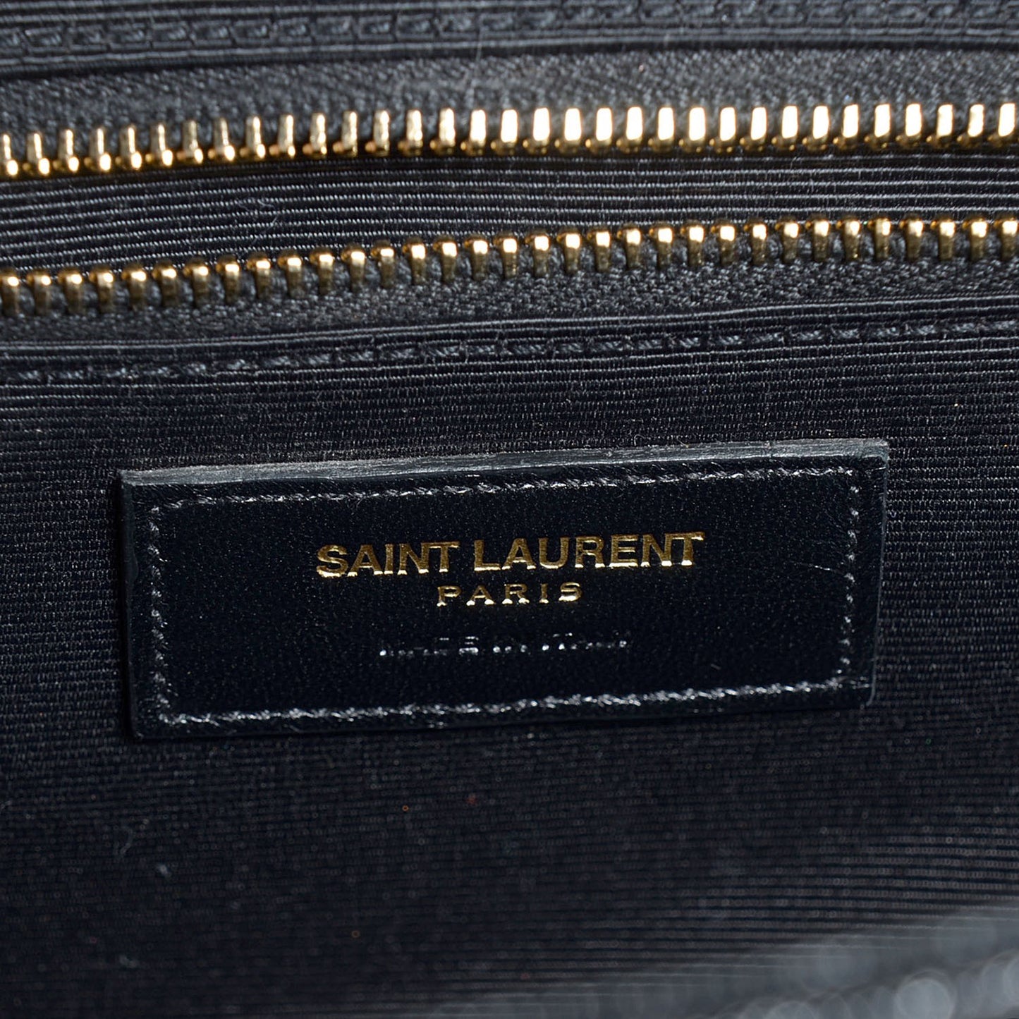 Grain De Poudre Matelasse Chevron Large Monogram Satchel Black