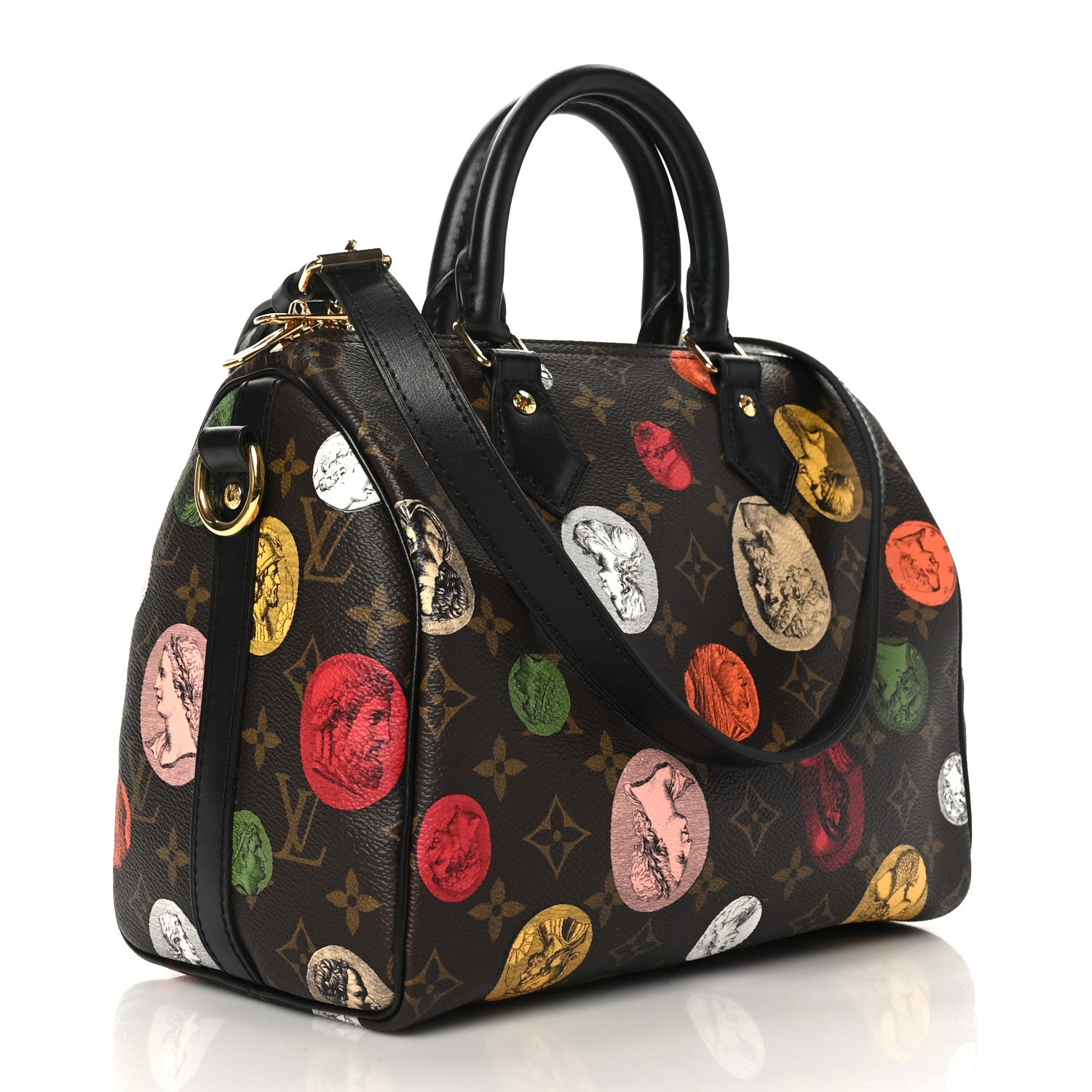 Louis Vuitton X FORNASETTI Monogram Cameo Speedy Bandouliere 25 3 of 11