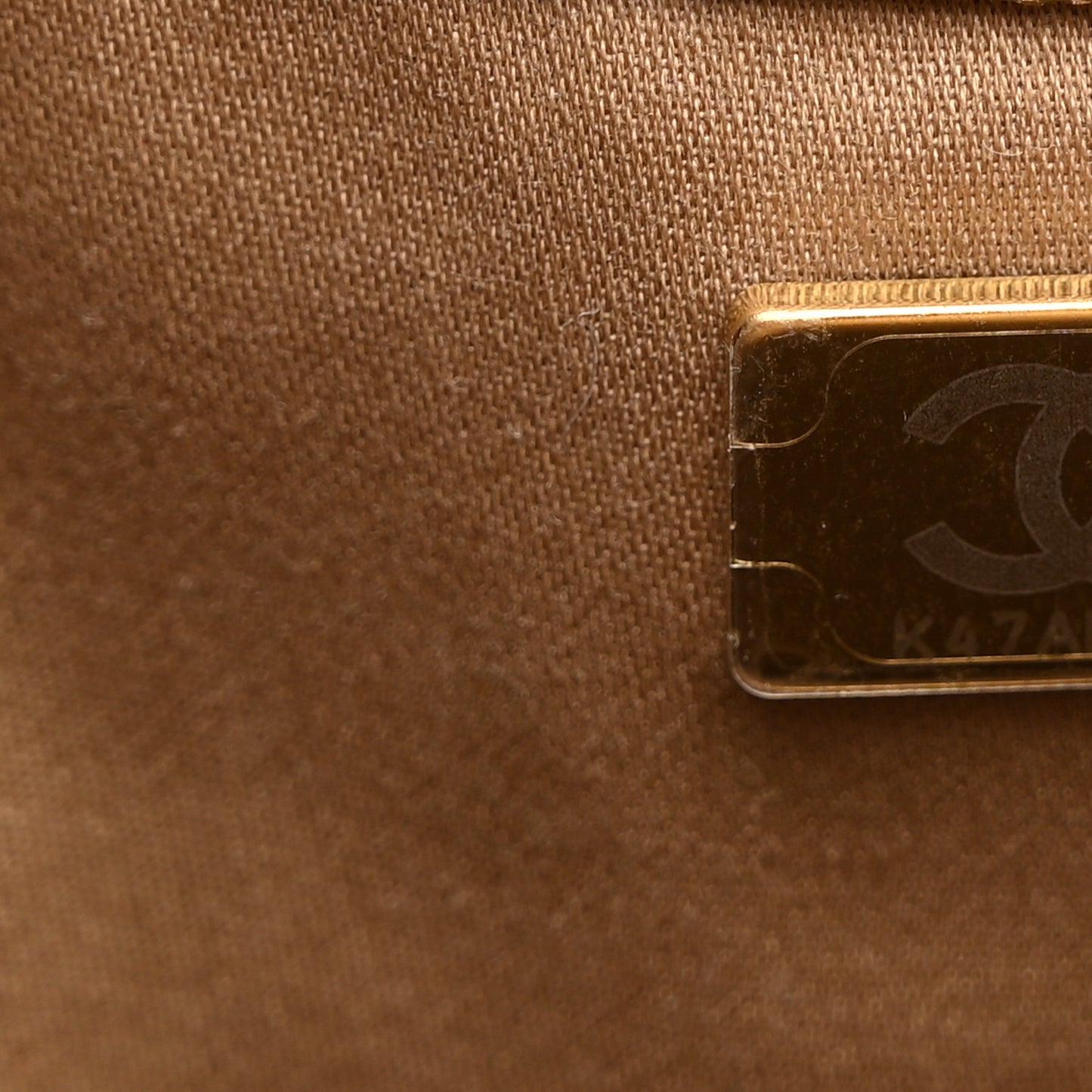 Metallic Caviar Quilted Small Chanel 25 Handbag Bronze