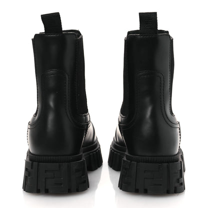 Fendi Calfskin Rubber Fendi Force Chelsea Boots 36 Black 6 of 11