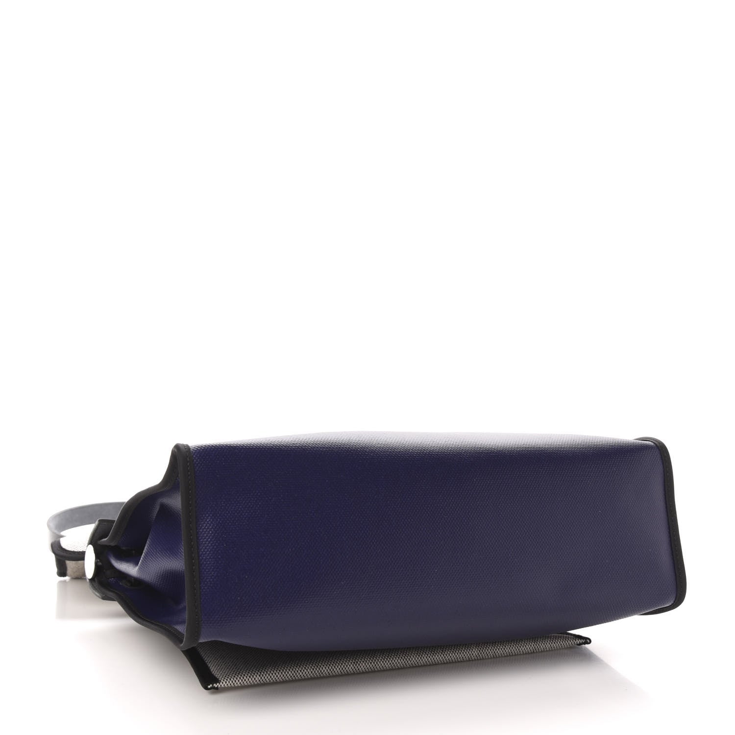 Hermes Toile H Berline Vache Hunter Herbag Zip PM 31 Bleu Encre Black 5 of 13