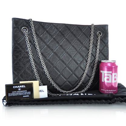 Chanel Aged Calfskin Reissue 2.55 Tote Black 3 of 10