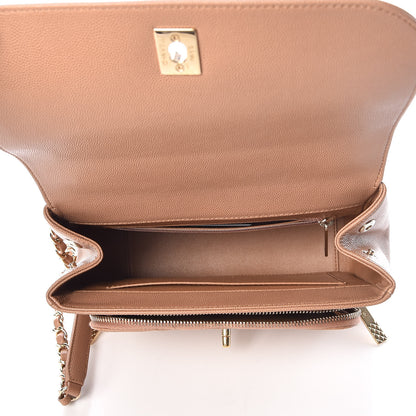 Chanel Caviar Quilted Small Business Affinity Flap Camel 7 of 9