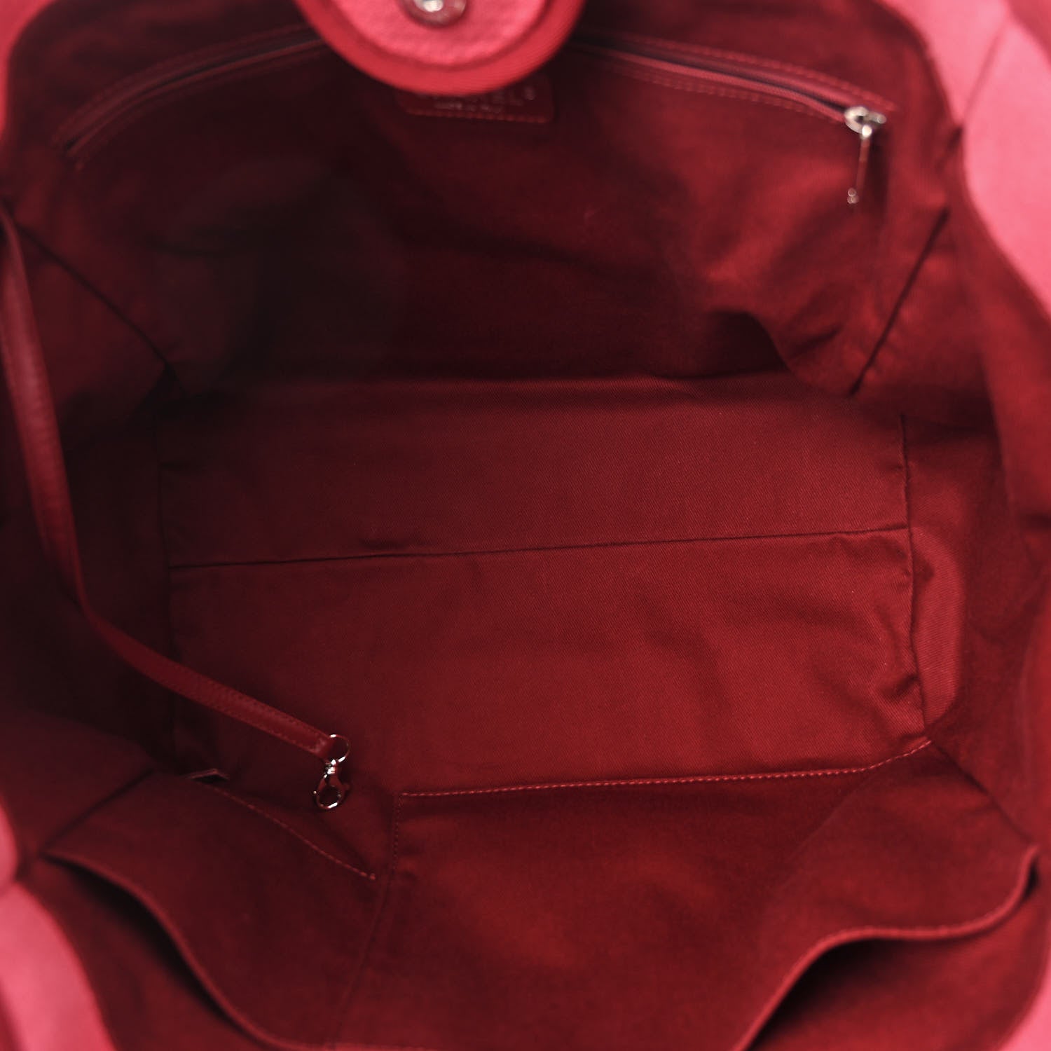 Chanel Canvas Medium Deauville Tote Red 5 of 14
