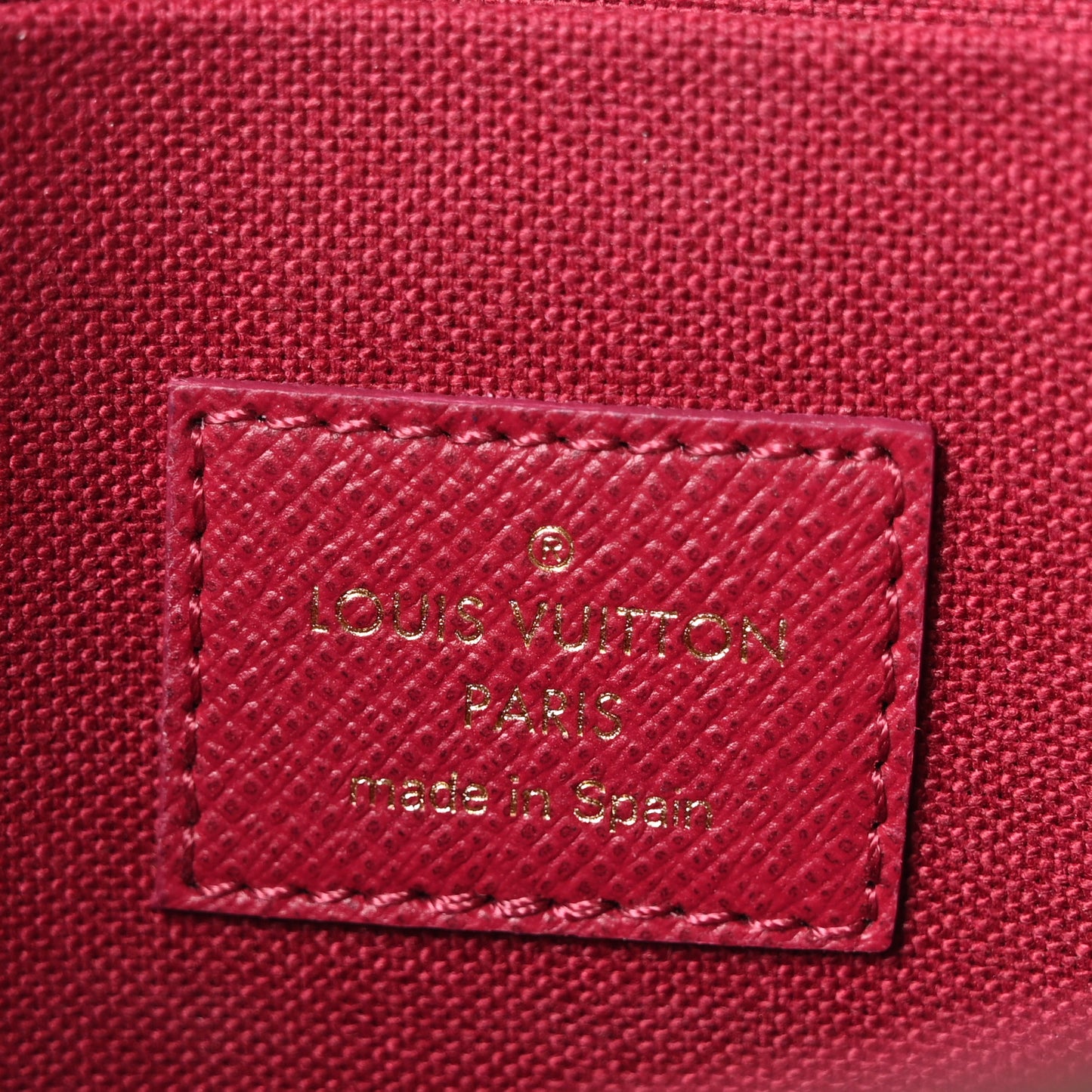 Monogram Pochette Felicie Chain Wallet Fuchsia