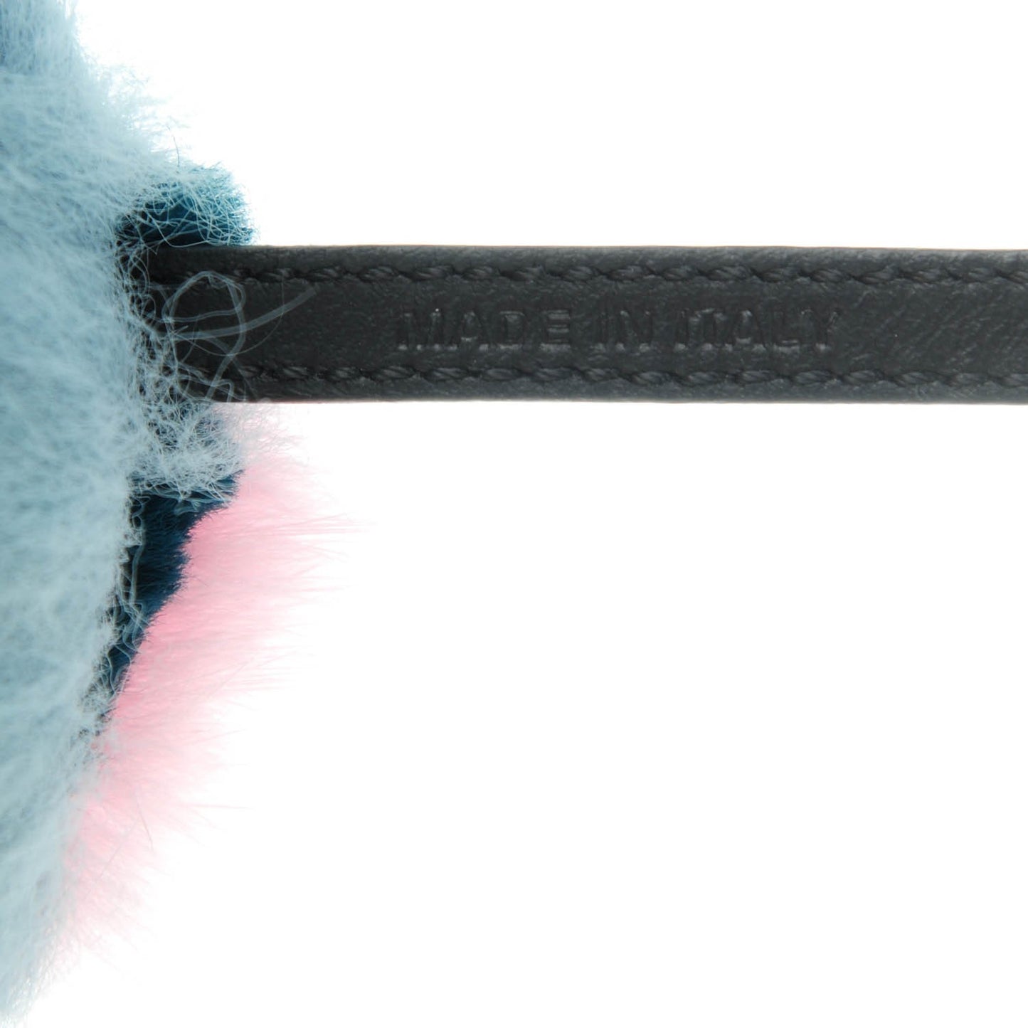Fox Mink Rabbit Fur Vitello Flamingo Mini Monster Bag Bug Charm Lagoon Black Multicolor