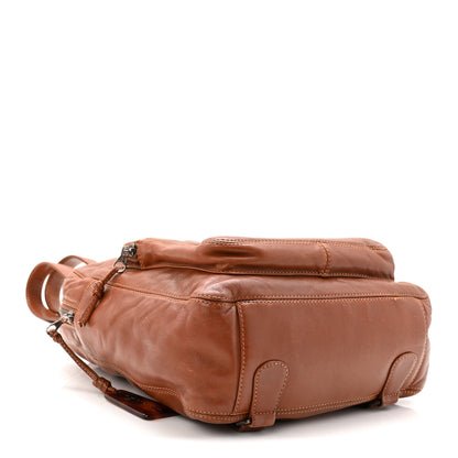 Chanel Lambskin CC Stitched Backpack Tan 4 of 10