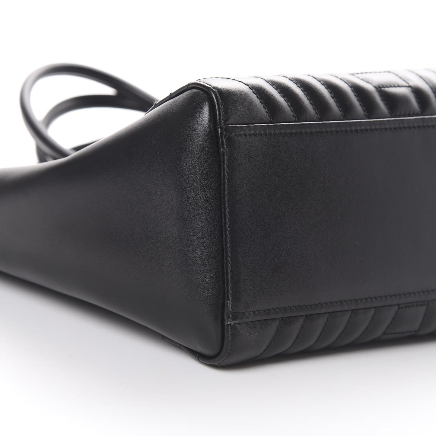Soft Calfskin Impunture Diagramme Tote Black