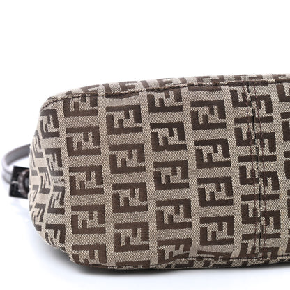 Fendi Zucchino Vitello Mini Mama Baguette Mogano Panna Testa di Moro 6 of 10