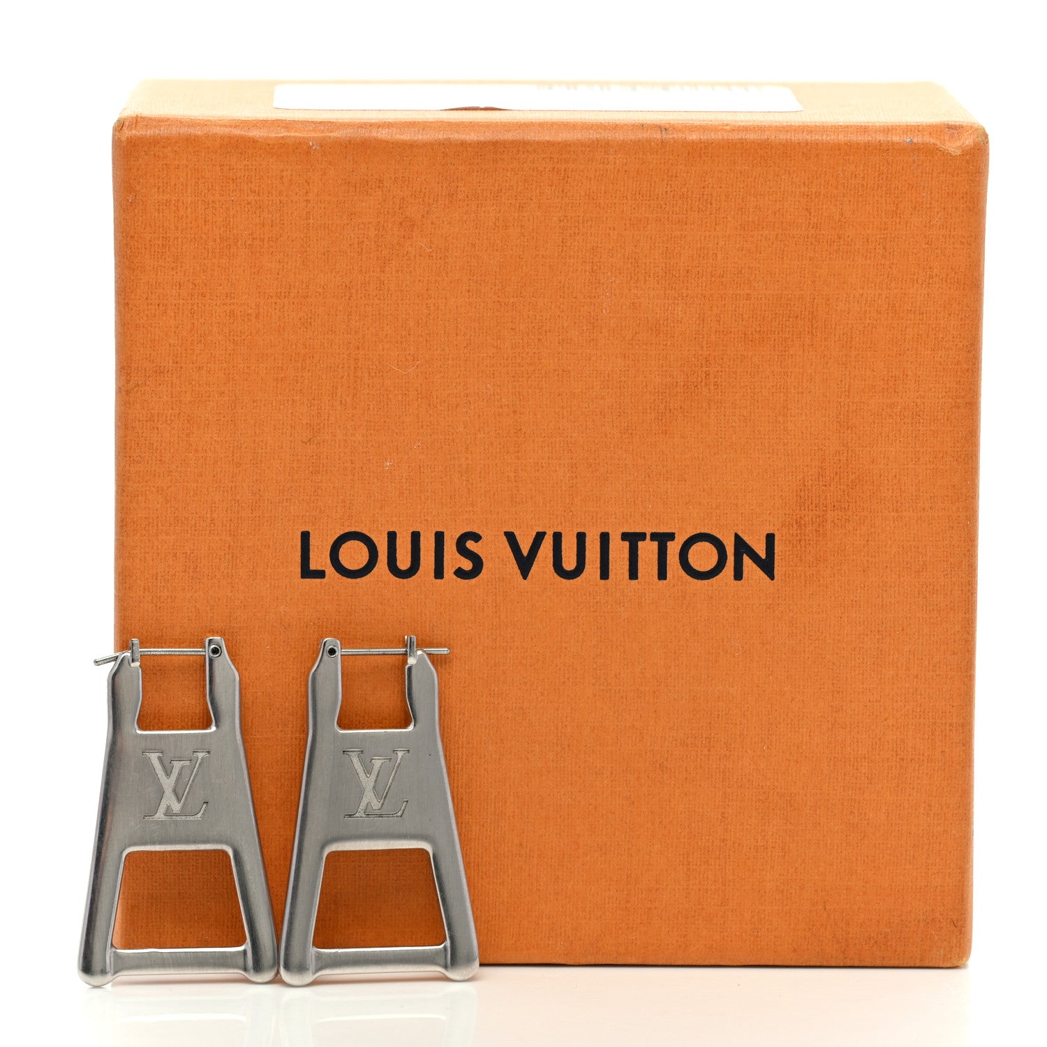 Louis Vuitton Zip Earrings Silver 4 of 4