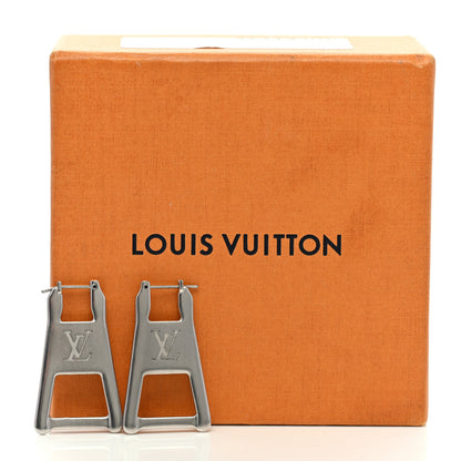 Louis Vuitton Zip Earrings Silver 4 of 4